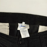 Yarmo 英国製 コットン コーデュロイ クロップドパンツ ブラック レディース ヤーモ【中古】5-1019T∞