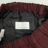 sawa takai ウール イージー パンツ ワインレッド レディース サワタカイ【中古】5-1019T∞