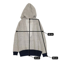 v::room 日本製 コットン ニット スキッパー パーカー グレー レディース ヴイルーム【中古】5-0915M∞
