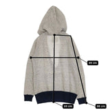 v::room 日本製 コットン ニット スキッパー パーカー グレー レディース ヴイルーム【中古】5-0915M∞