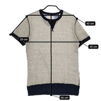 v::room コットン M 半袖Ｔシャツ カットソー グレー レディース ヴイルーム【中古】5-0528S∞