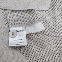 Toujours バックボタン 長袖Ｔシャツ カットソー ロンＴ ライトグレー レディース トゥジュー【中古】5-0602M∞