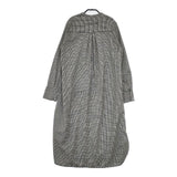 TICCA 千鳥格子 ウール ハーフボタン プルオーバー ワンピース ブラック ホワイト レディース ティッカ【中古】5-1019T∞