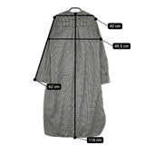 TICCA 千鳥格子 ウール ハーフボタン プルオーバー ワンピース ブラック ホワイト レディース ティッカ【中古】5-1019T∞