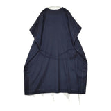 sawa takai 未使用品 ポンチョドレス 定価44000円 ウール ベルト付き ワンピース ネイビー レディース サワタカイ【中古】5-1019T∞