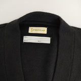 SPORTCLAD SHIPS別注 カレッジニット サイズF カーディガン ブラック ブラウン メンズ スポーツクラッド【中古】5-0928T△