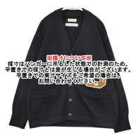 SPORTCLAD SHIPS別注 カレッジニット サイズF カーディガン ブラック ブラウン メンズ スポーツクラッド【中古】5-0928T△