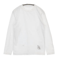 45R/45rpm ウマッコ刺繍の90845星Tシャツ 定価15400円 長袖Ｔシャツ カットソー ロンＴ ホワイト レディース フォーティーファイブアールピーエム【中古】5-0915M∞