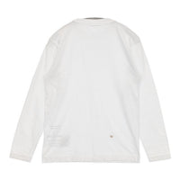 45R/45rpm ウマッコ刺繍の90845星Tシャツ 定価15400円 長袖Ｔシャツ カットソー ロンＴ ホワイト レディース フォーティーファイブアールピーエム【中古】5-0915M∞