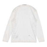 45R/45rpm ウマッコ刺繍の90845星Tシャツ 定価15400円 長袖Ｔシャツ カットソー ロンＴ ホワイト レディース フォーティーファイブアールピーエム【中古】5-0915M∞