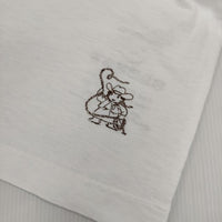 45R/45rpm ウマッコ刺繍の90845星Tシャツ 定価15400円 長袖Ｔシャツ カットソー ロンＴ ホワイト レディース フォーティーファイブアールピーエム【中古】5-0915M∞