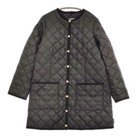 Traditional Weatherwear ARKLEY MID EX LEE キルティングノーカラーコート ブラック レディース トラディショナルウェザーウェア【中古】5-0920T♪