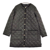 Traditional Weatherwear ARKLEY MID EX LEE キルティングノーカラーコート ブラック レディース トラディショナルウェザーウェア【中古】5-0920T♪
