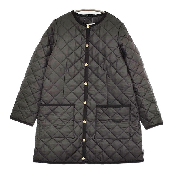 Traditional Weatherwear ARKLEY MID EX LEE キルティングノーカラーコート ブラック レディース トラディショナルウェザーウェア【中古】5-0920T♪