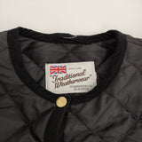 Traditional Weatherwear ARKLEY MID EX LEE キルティングノーカラーコート ブラック レディース トラディショナルウェザーウェア【中古】5-0920T♪