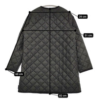 Traditional Weatherwear ARKLEY MID EX LEE キルティングノーカラーコート ブラック レディース トラディショナルウェザーウェア【中古】5-0920T♪