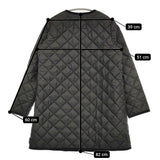 Traditional Weatherwear ARKLEY MID EX LEE キルティングノーカラーコート ブラック レディース トラディショナルウェザーウェア【中古】5-0920T♪