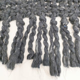 MAYDI 梳毛ウール ハンドメイド ストール マフラー ネイビー レディース マイディ【中古】5-1021T◎