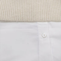 Ameri VINTAGE ドッキング レイヤード ボリュームスリーブ ハイネック セーター ニット ホワイト レディース アメリヴィンテージ【中古】5-0920T♪