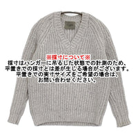 VONDEL V53145-03 サイズS Vネック ウールカシミヤ セーター ニット ライトグレー レディース フォンデル【中古】5-0920T♪