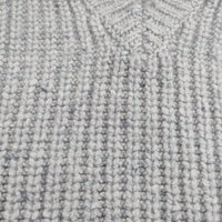 VONDEL V53145-03 サイズS Vネック ウールカシミヤ セーター ニット ライトグレー レディース フォンデル【中古】5-0920T♪