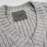 VONDEL V53145-03 サイズS Vネック ウールカシミヤ セーター ニット ライトグレー レディース フォンデル【中古】5-0920T♪
