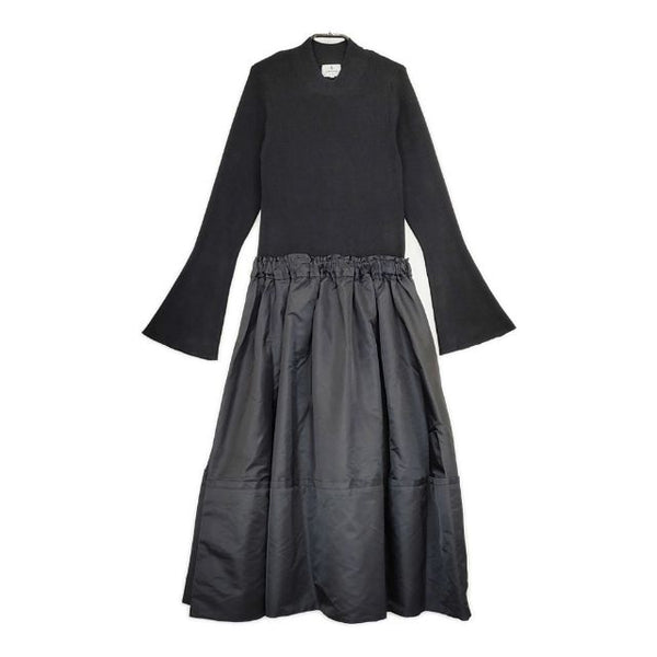 LANVIN en Bleu ドッキング ワンピース ブラック レディース ランバンオンブルー【中古】5-0917T∞