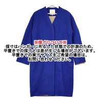 UN3D ウール バイカラーコクーンコート 521910000001 サイズ38 コート ブルー レディース アンスリード【中古】5-1007A◆