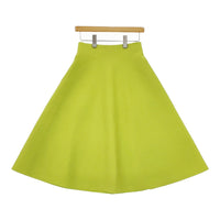 ESTNATION 12-109-09-120377 フレア ストレッチ ウォッシャブルニット ロングスカート ライトグリーン レディース エストネーション【中古】5-0701G△