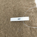 ANT 無地 フリンジ ストール マフラー ブラウン レディース【中古】5-1021T◎