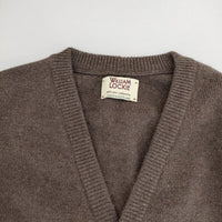 WILLIAM LOCKIE ウール スコットランド製 カーディガン ブラウン レディース ウィリアムロッキー【中古】5-0913T∞
