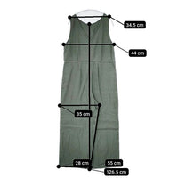 Pal'las Palace リネンコットン 十日 サロペットパンツ TFOP-3035A オーバーオール サロペット グリーン レディース パラスパレス【中古】5-0915M∞