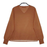 green label relaxing UNITED ARROWS 切替 KC W/A x フハク SCF PRT V/N PO セーター ニット ブラウン レディース グリーンレーベルリラクシング【中古】5-0913T∞
