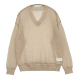 Deuxieme Classe Sheer V/N Mohair Knit 定価37400円 モヘア混 セーター ニット 23AW ベージュ レディース ドゥーズィエムクラス【中古】5-0920T♪