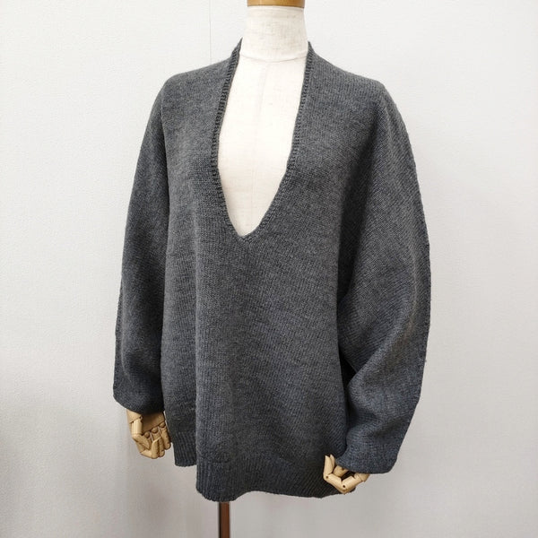 SLOBE IENA ファインウールプルオーバー 21080912294040 セーター ニット グレー レディース スローブイエナ【中古】5-0920T♪