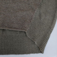 pas de calais ロールネック アルパカニット ai-2010 2097-200 セーター ニット カーキ レディース パドカレ【中古】5-0913T∞