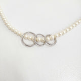 la fleur c2459 パールペンダント 定価13200円 ネックレス オフホワイト レディース ラフルール【中古】5-0401G♪