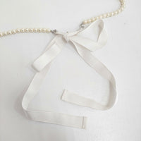 la fleur c2459 パールペンダント 定価13200円 ネックレス オフホワイト レディース ラフルール【中古】5-0401G♪