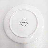 marimekko 未使用 Veljekset プレート 20cm 皿 ホワイト ブラック マリメッコ【中古】5-0401G♪