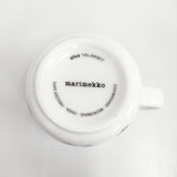 marimekko 未使用 Veljekset マグカップ ホワイト ブラック ユニセックス マリメッコ【中古】5-0401G♪#