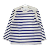 BRU NA BOINNE NEW アルチザンボーダー5号 M 定価17600円 長袖Tシャツ カットソー ロンT ホワイト ブルー メンズ ブルーナボイン【中古】5-0405M♪
