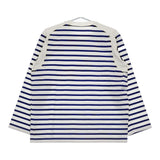 BRU NA BOINNE NEW アルチザンボーダー5号 M 定価17600円 長袖Tシャツ カットソー ロンT ホワイト ブルー メンズ ブルーナボイン【中古】5-0405M♪