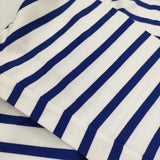 BRU NA BOINNE NEW アルチザンボーダー5号 M 定価17600円 長袖Tシャツ カットソー ロンT ホワイト ブルー メンズ ブルーナボイン【中古】5-0405M♪