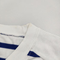 BRU NA BOINNE NEW アルチザンボーダー5号 M 定価17600円 長袖Tシャツ カットソー ロンT ホワイト ブルー メンズ ブルーナボイン【中古】5-0405M♪