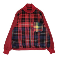 BRU NA BOINNE 新品 バルカンチェックジャンパー S 定価52800円 5522 ブルゾン レッド ネイビー レディース ブルーナボイン【中古】5-0912T♪