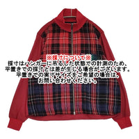 BRU NA BOINNE 新品 バルカンチェックジャンパー S 定価52800円 5522 ブルゾン レッド ネイビー レディース ブルーナボイン【中古】5-0912T♪