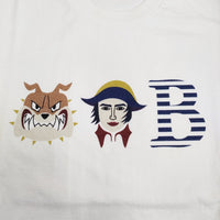 BRU NA BOINNE 新品 BNB-T サイズM 8S263 定価13200円 半袖Ｔシャツ カットソー ホワイト メンズ ブルーナボイン【中古】5-0405S♪