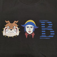 BRU NA BOINNE 新品 BNB-T サイズM 8S263 定価13200円 半袖Ｔシャツ カットソー ブラック メンズ ブルーナボイン【中古】5-0405S♪