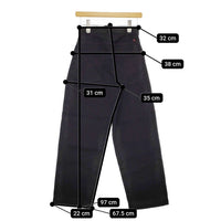 BRU NA BOINNE 新品 フェリシンビッシュブラックパンツ OW てんとう虫 XS 定価29700円 デニムパンツ レディース ブルーナボイン【中古】5-0405G♪