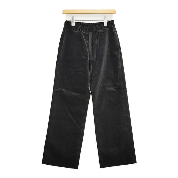 ironari 新品 シェルパンツ サイズ0 I-23262 定価25300円 ベルベット イージー パンツ ブラック レディース イロナリ【中古】5-0912T♪